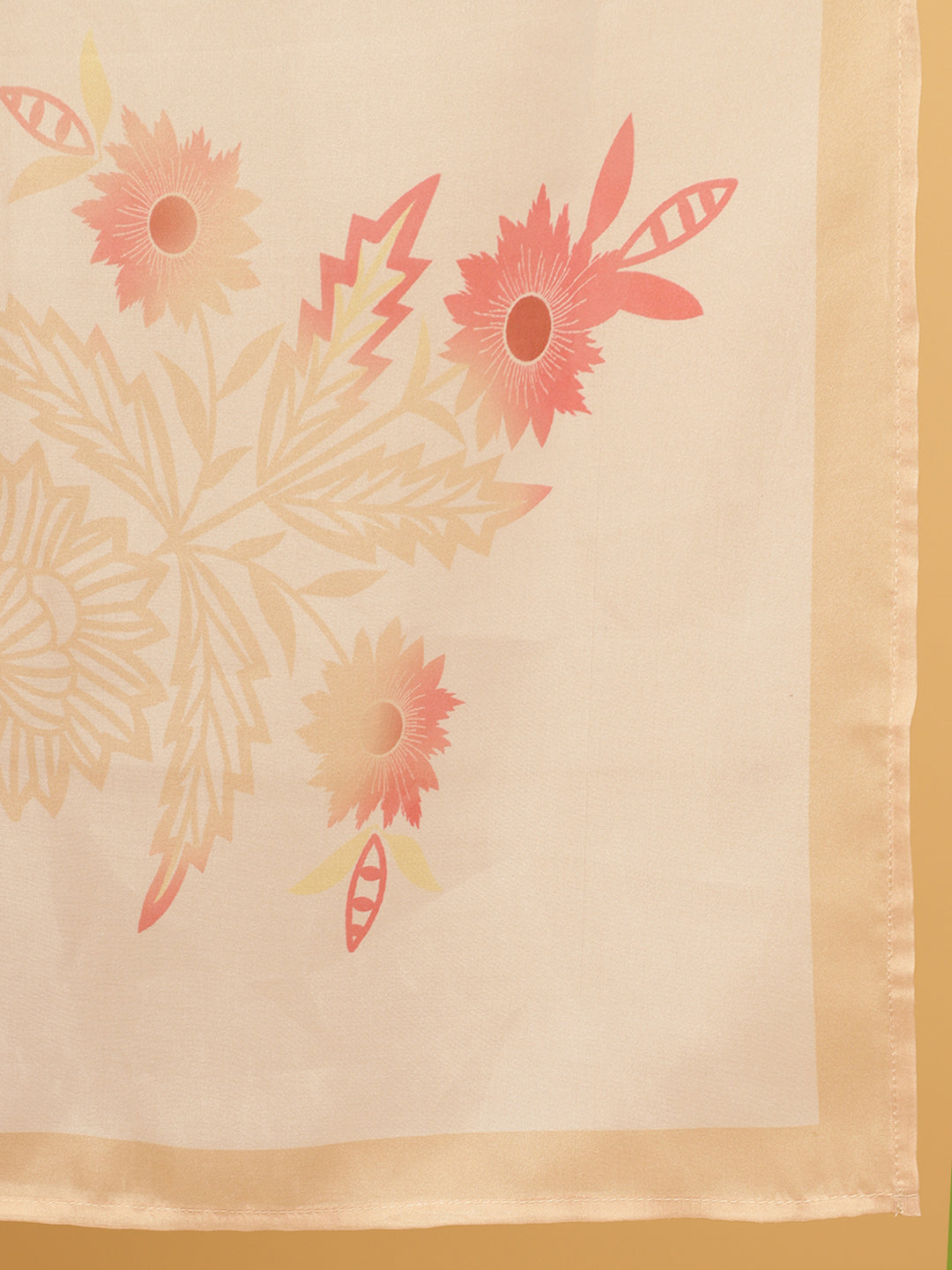 White Aari Work Art Silk Kurta With Pants And Dupatta