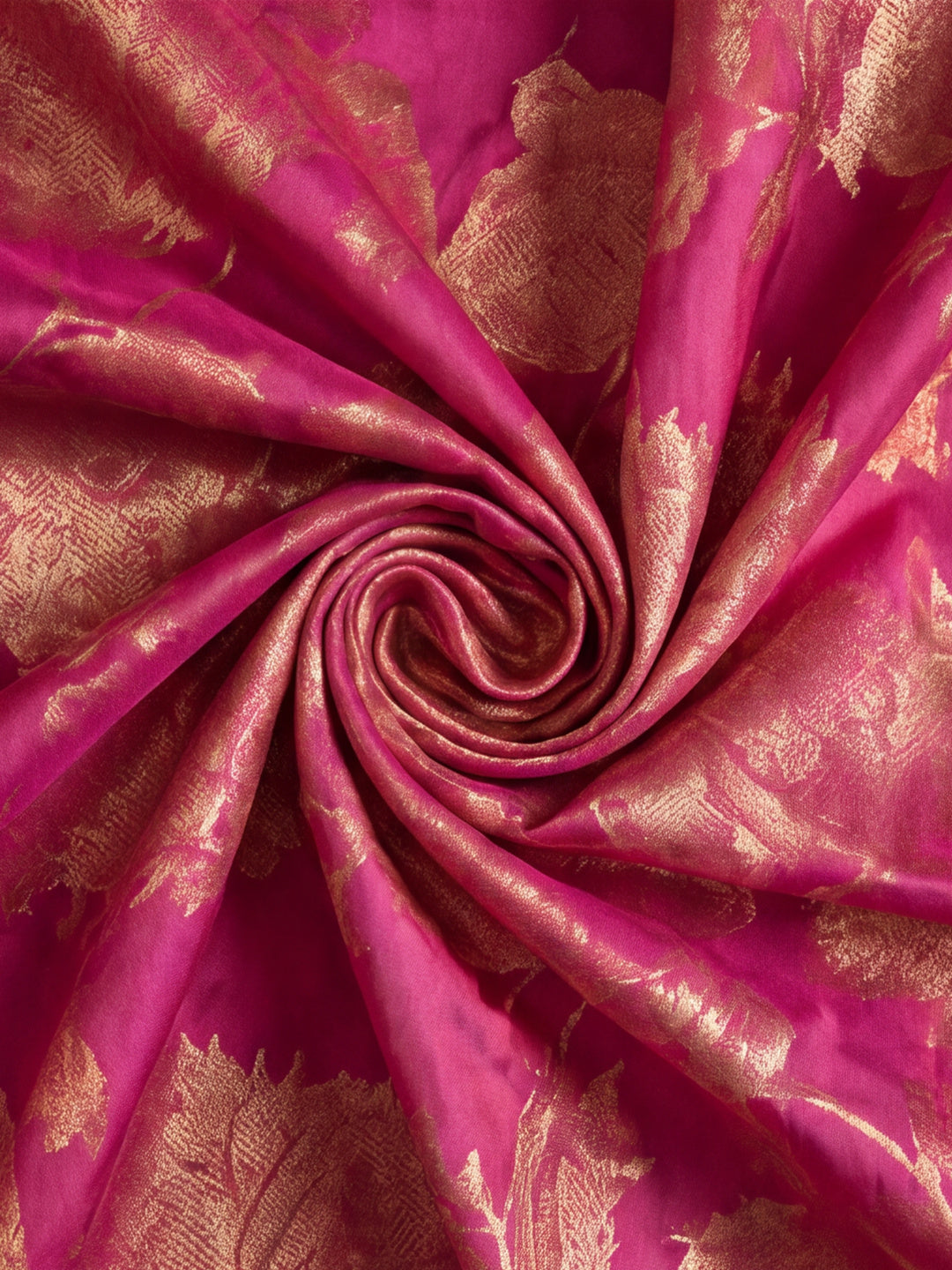 Graceful Pink Weaving Work Banarasi Silk Saree - By Jaipur Kurti