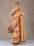 Statement Multicolor Digital Print Moss Chiffon Saree – By Jaipur Kurti