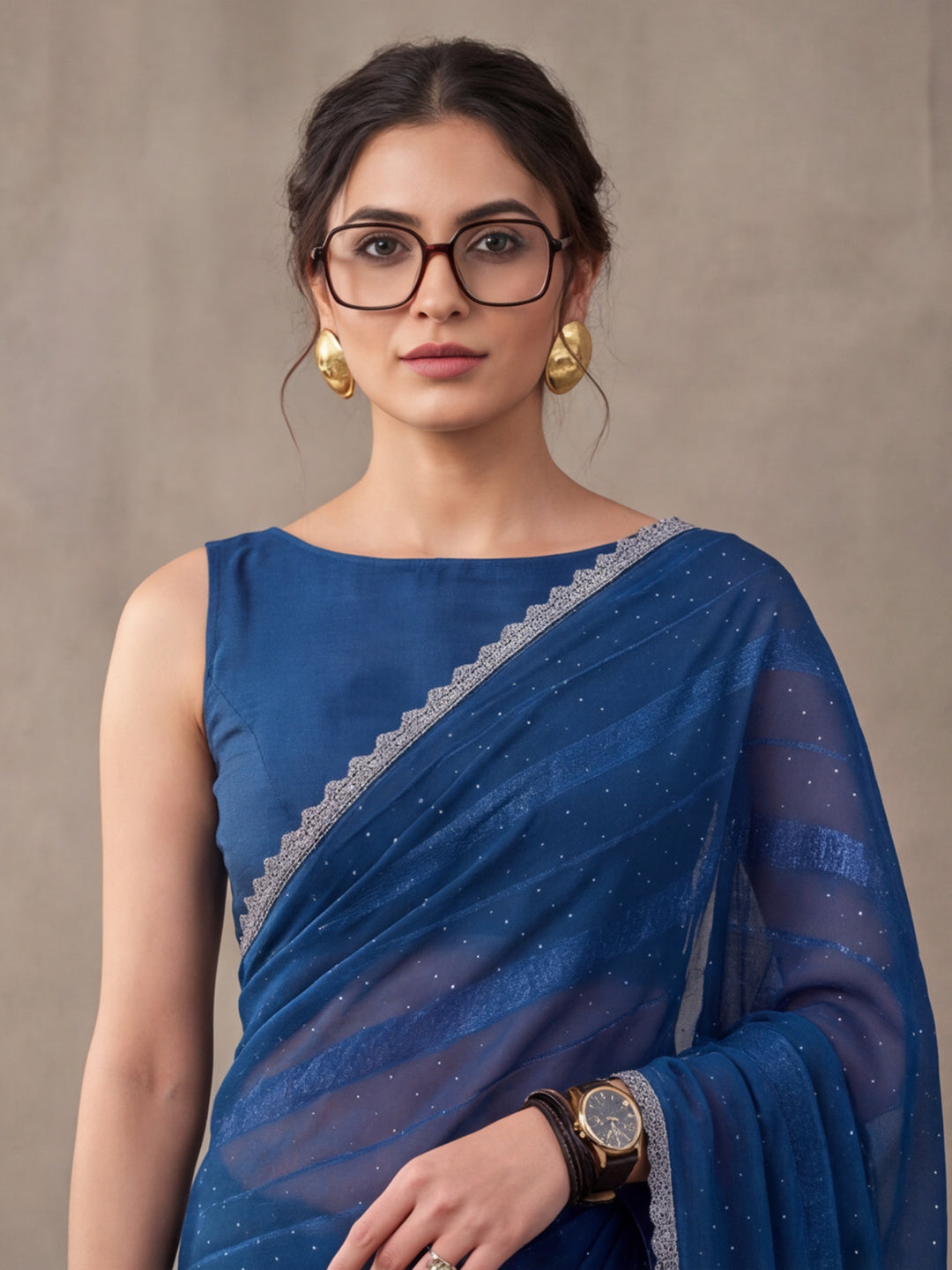 Teal Vichitra Silk Embellished Saree for Women by Jaipur Kurti