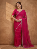 Pink Vichitra Silk Embellished Saree for Women by Jaipur Kurti