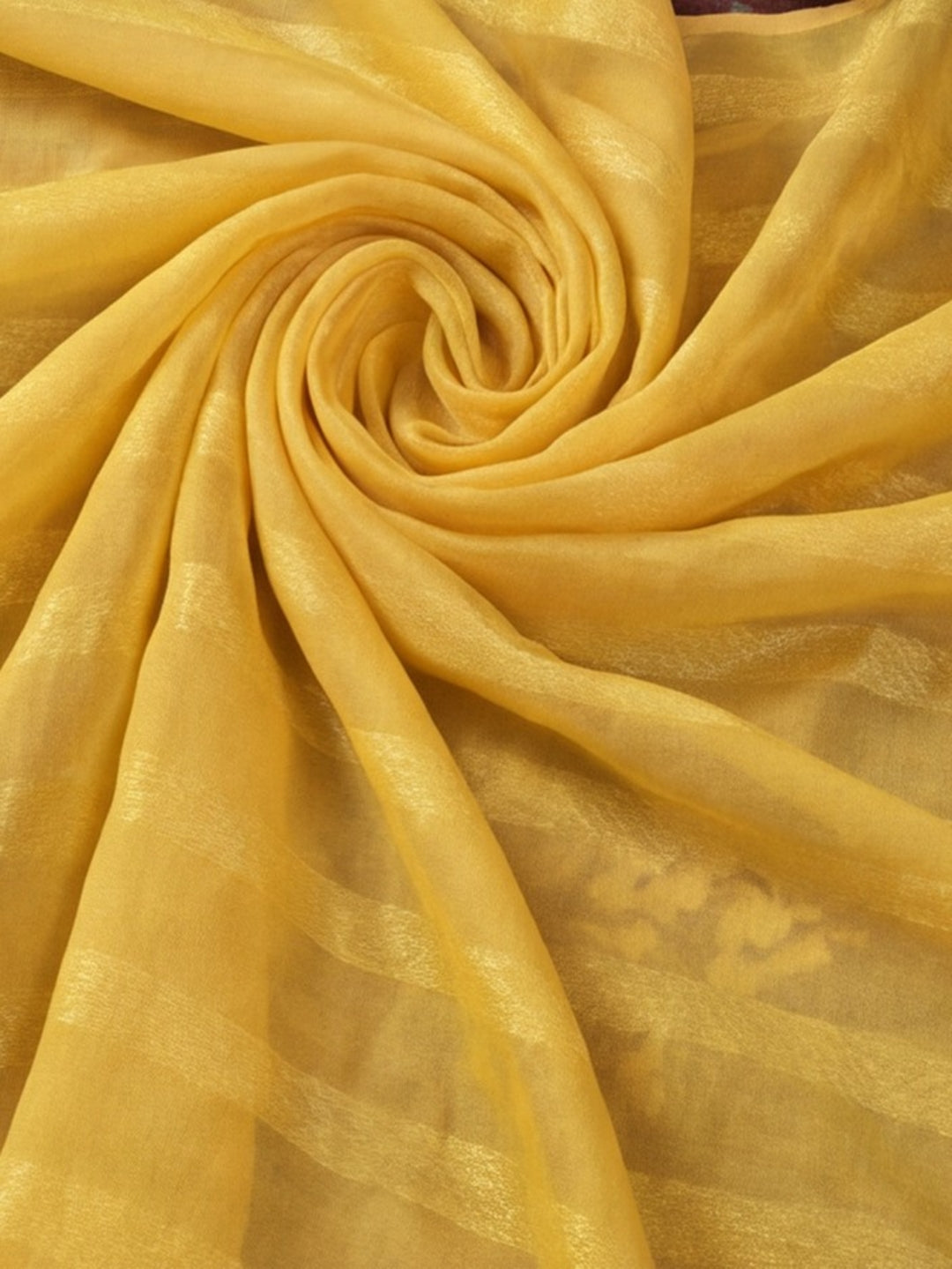 Yellow Vichitra Silk Printed Saree for Women by Jaipur Kurti