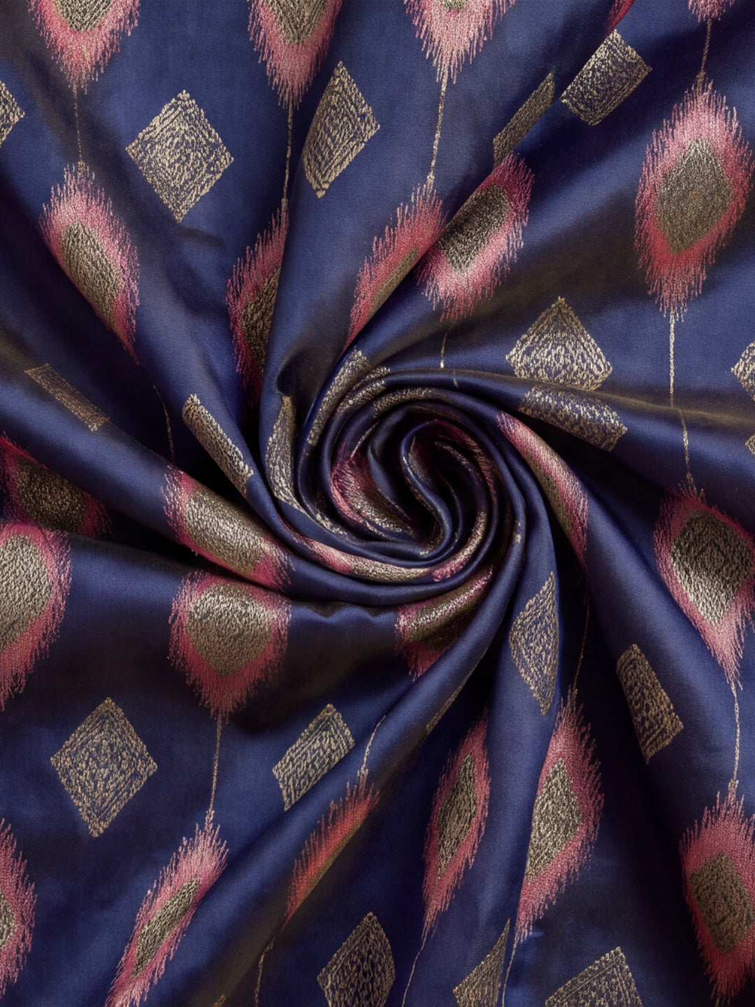 Jaipur Kurti Women'S Designer Weaving Work Navy Blue Saree