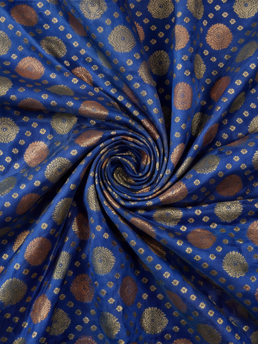 Navy Blue Nirvana: Weaving Work Banarasi Silk Saree