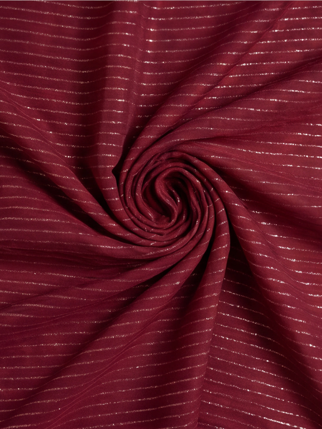 Red Sparkle Lining Fabric Saree with Elegant Printed Work by Jaipur Kurti
