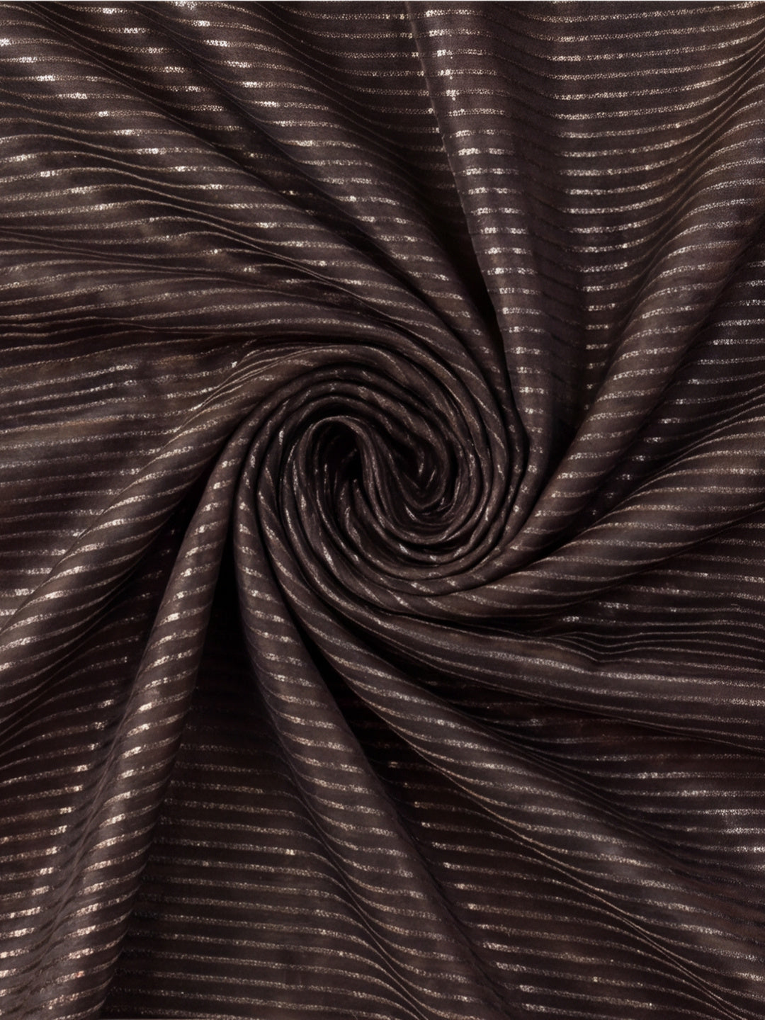 Women's Coffee Brown Sparkle Lining Fabric Saree with Stylish Prints by Jaipur Kurti