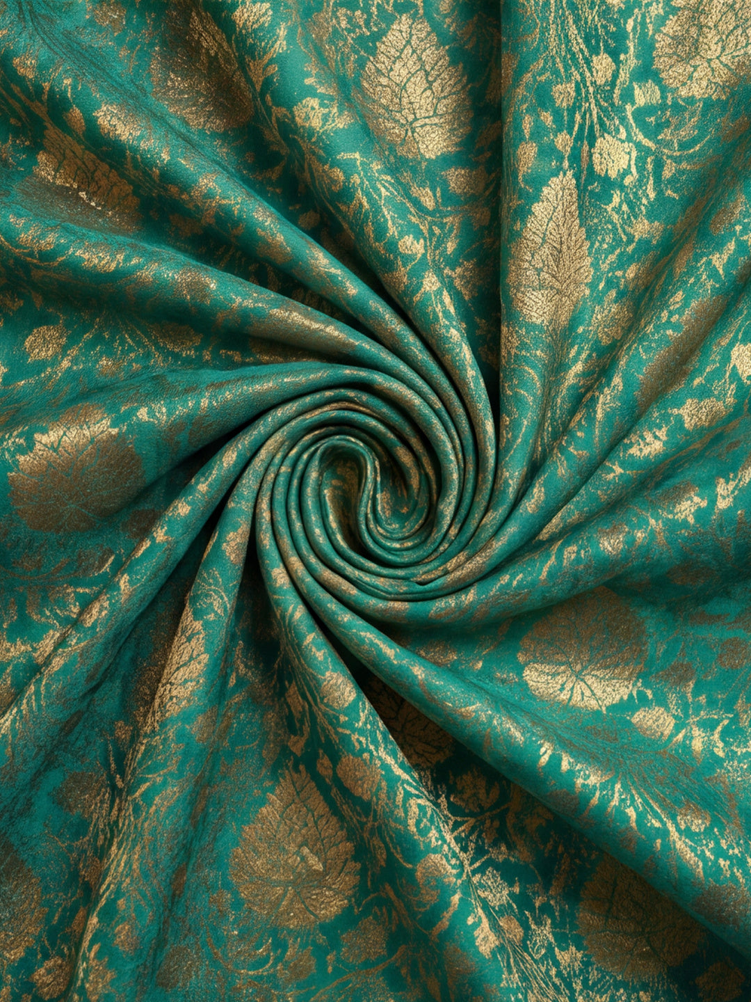 Jaipur Kurti Women'S Green Colour Designer Weaving Saree