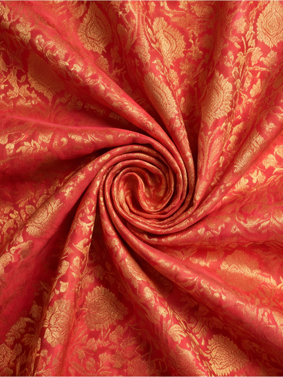 Jaipur Kurti Women'S Red Colour Designer Weaving Saree