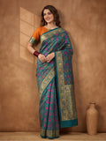 Jaipur Kurti Women'S Multi Colour Designer Weaving Saree