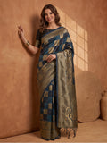 Jaipur Kurti Women'S Designer Weaving Work Multi Saree