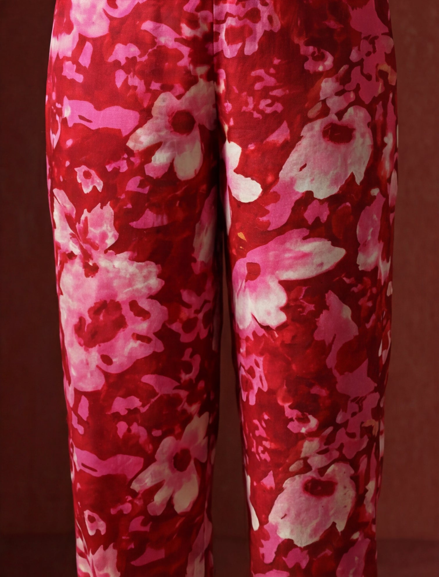 Floral Printed Straight Kurta & Trousers Sets