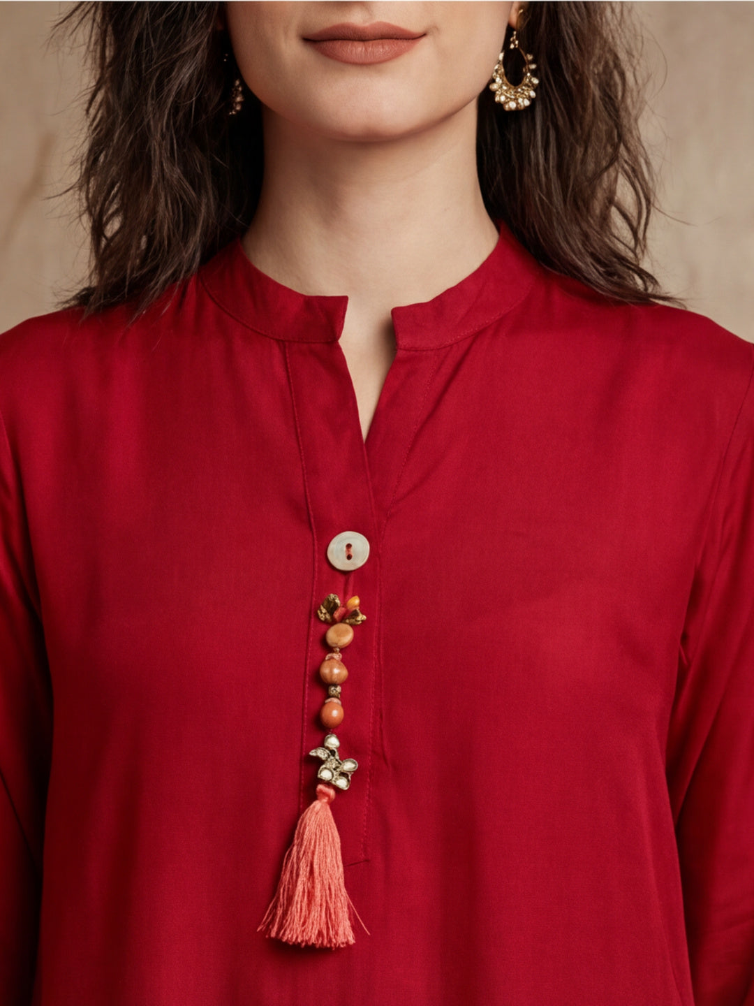Floral Solid A-Line Kurta & Trousers Sets