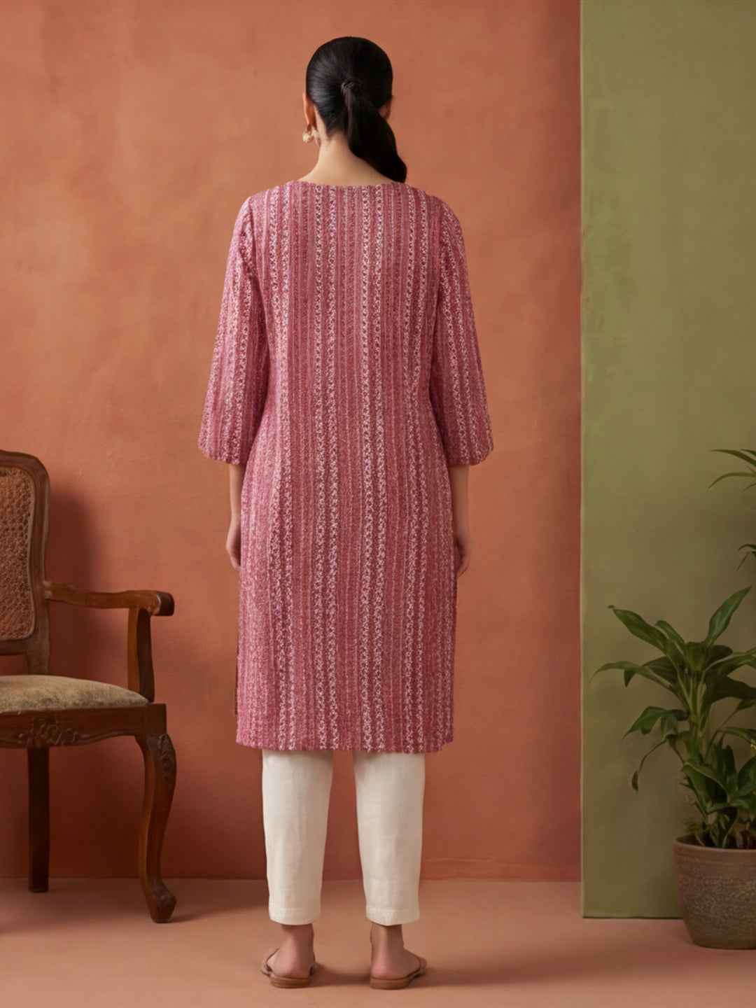 Floral Printed Straight Kurta