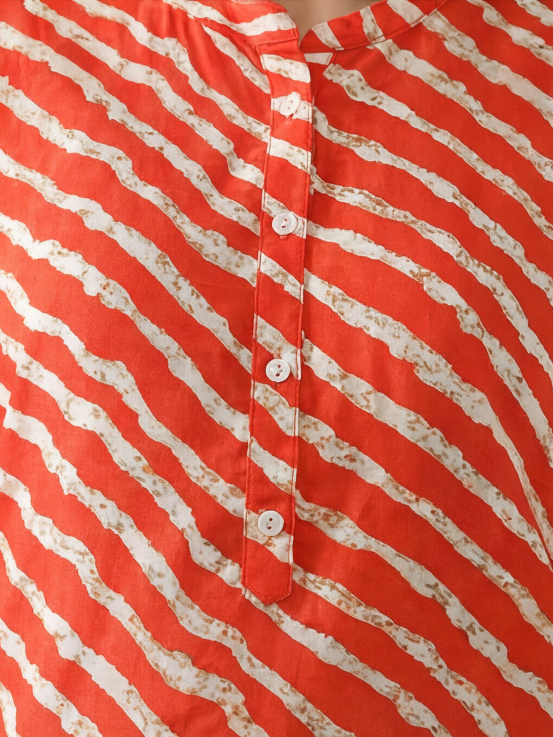 Leheriya Printed Straight Kurta