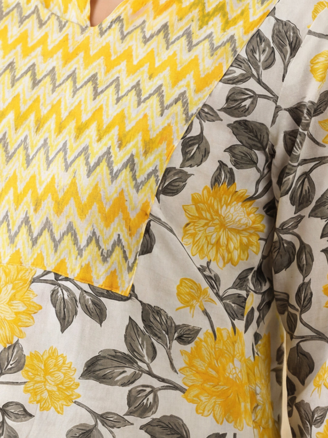 Floral Printed Straight Kurta