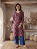 Floral Printed Straight Kurta