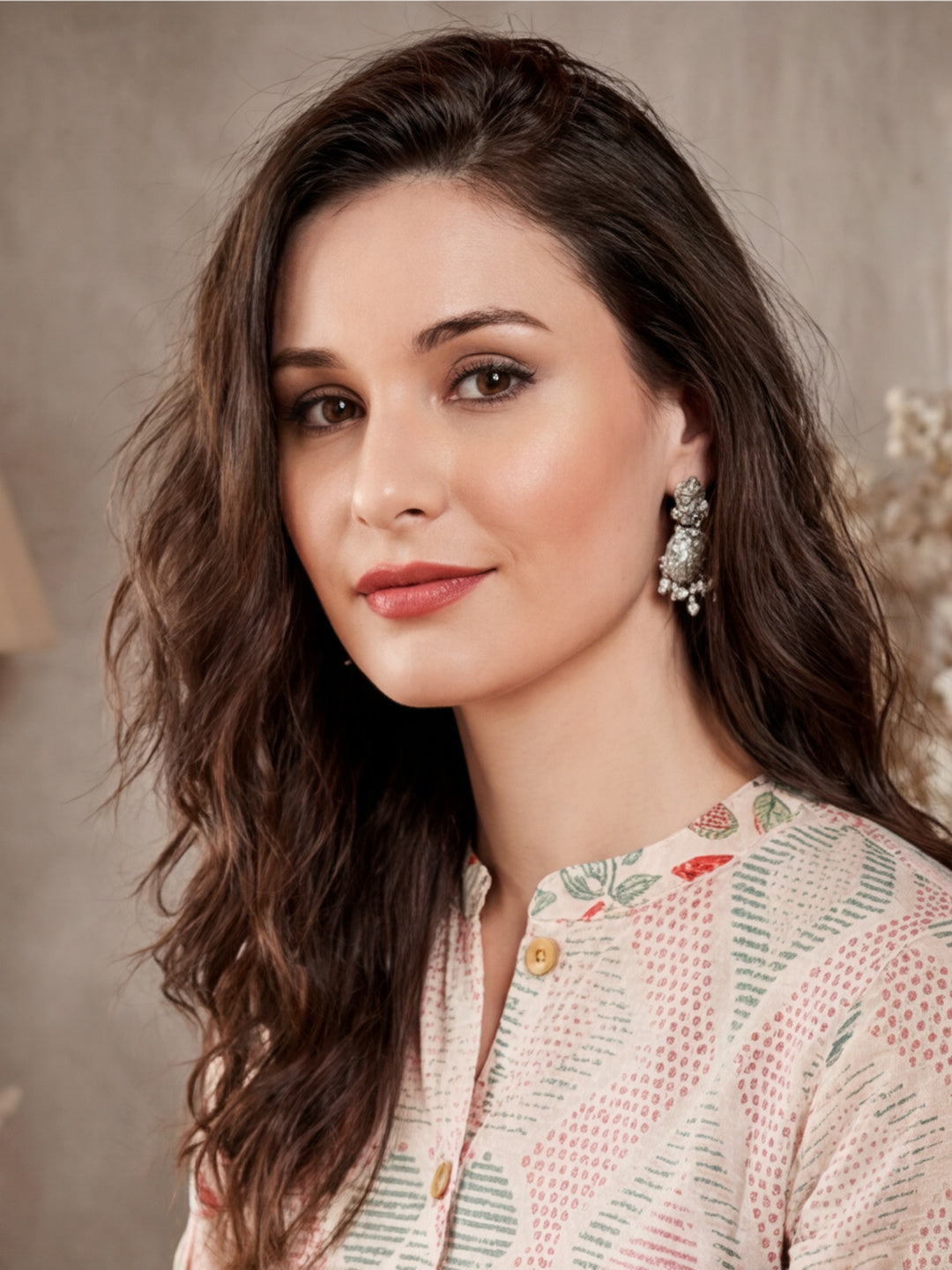 Floral Printed Straight Kurta