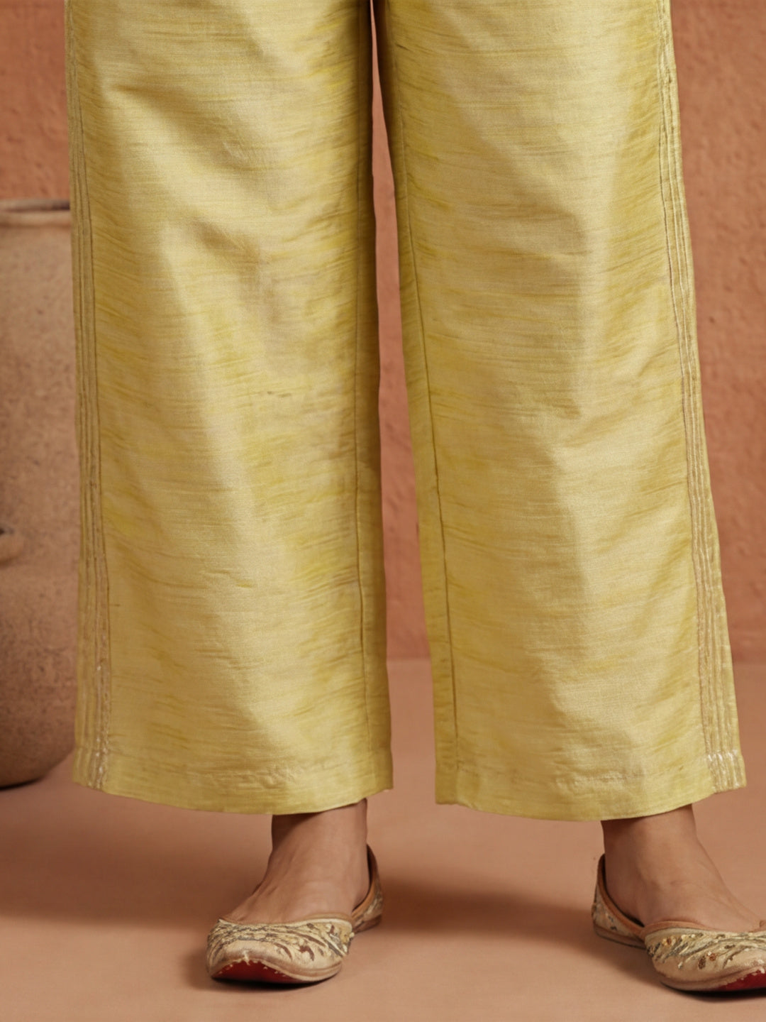 Chanderi Lurex Embroidered Festive Co-ord Set
