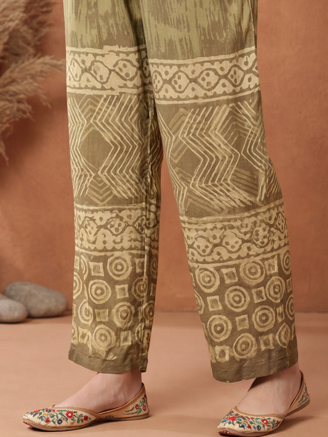 Hand Tie -Dye Bagru Printed Office Co-ord Set