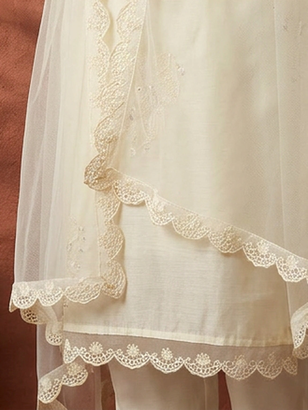 Floral Embroidered Straight Kurta & Trousers Sets