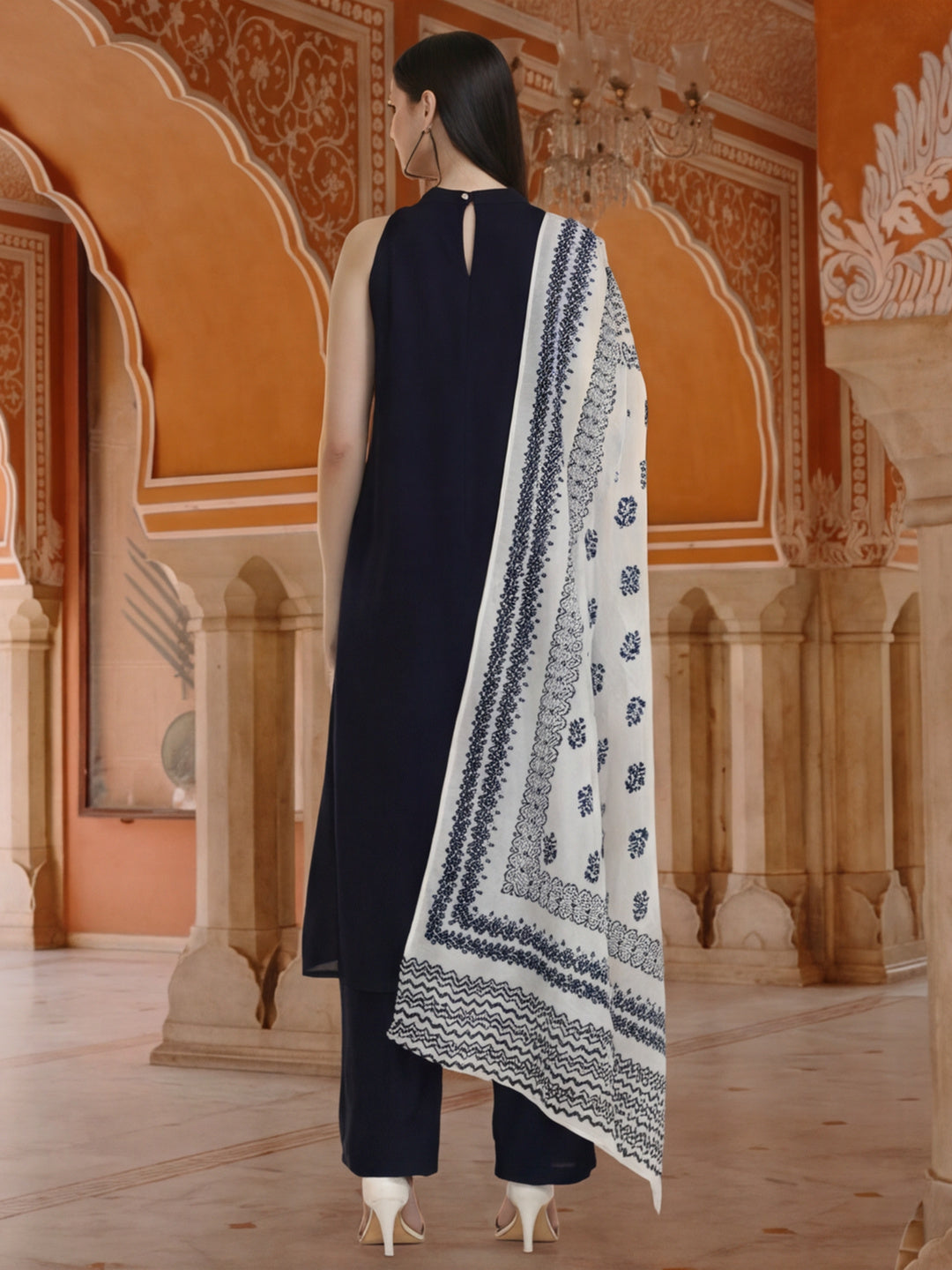Solid Kurta Sets With Pure Cotton Dupatta