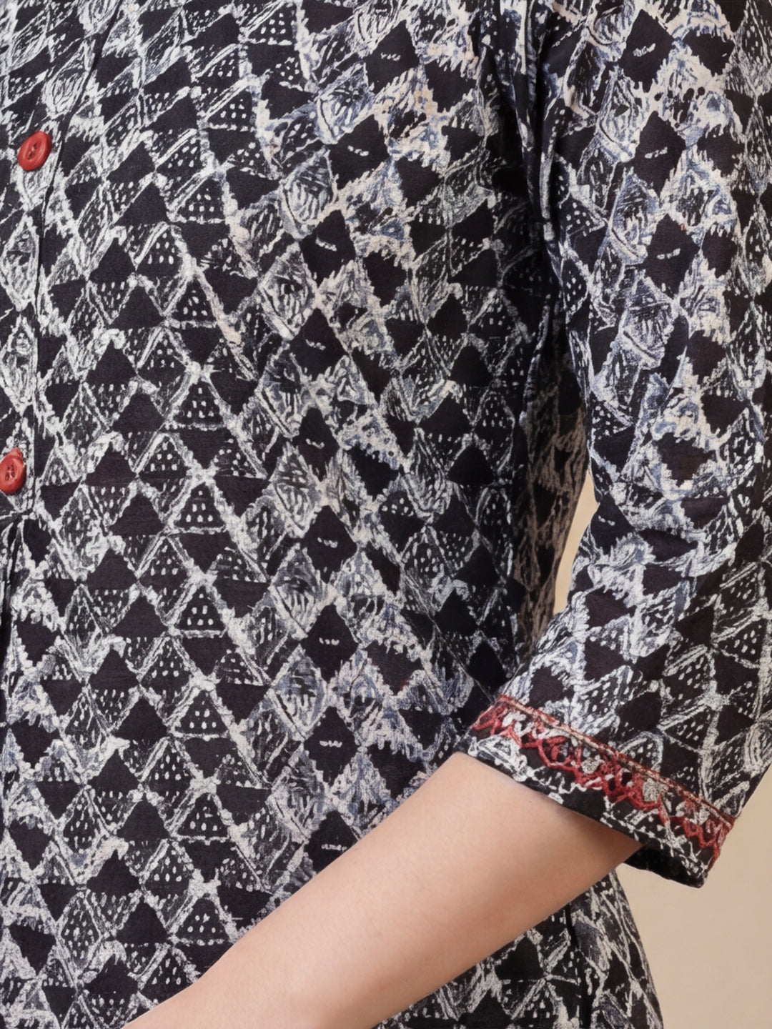 Floral Printed Straight Pure Cotton Kurta