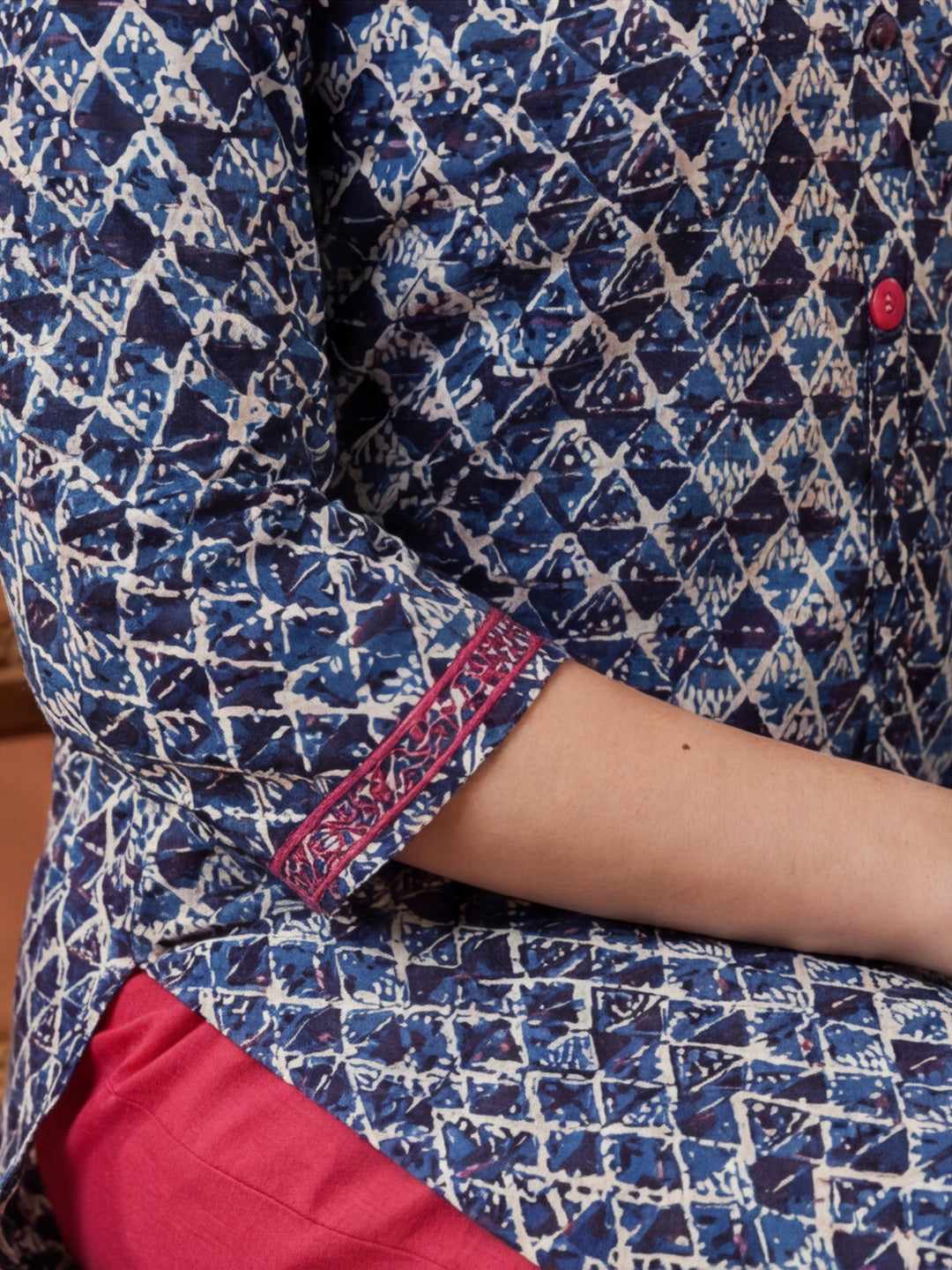Floral Printed Straight Pure Cotton Kurta