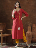 Floral Embroidered Straight Kurta
