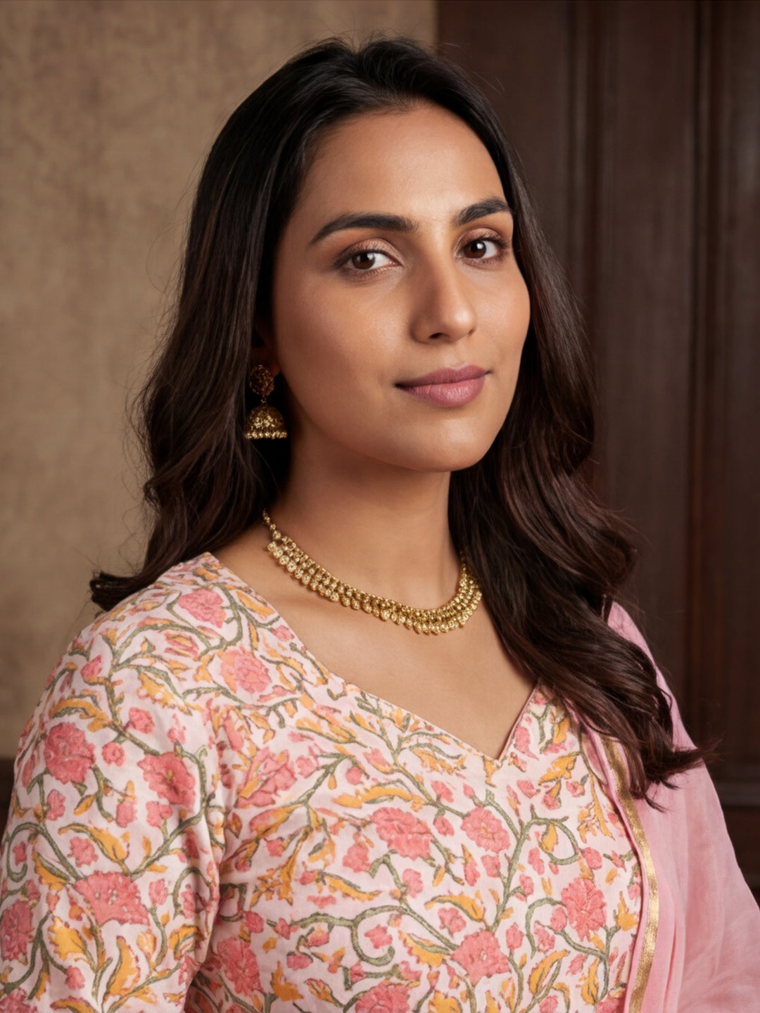 Ethnic Motifs Printed Flared Kurta & Trousers Sets