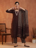 Floral Embroidered Straight Kurta & Trousers Sets