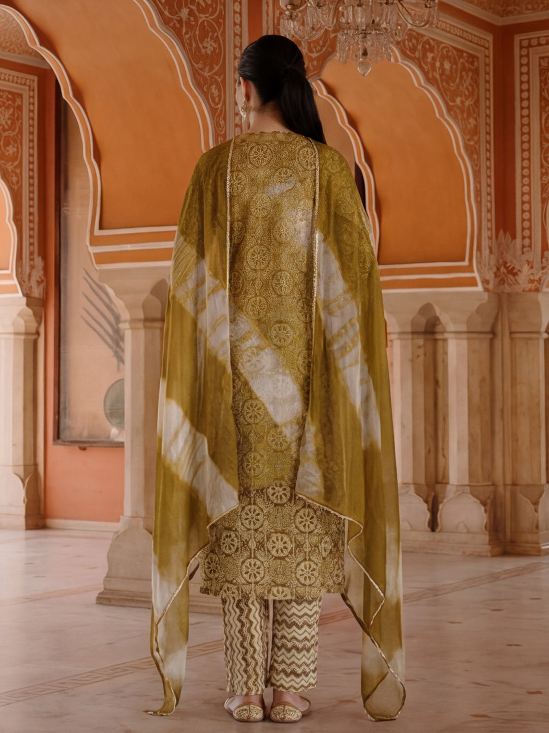 Ethnic Printed Pure Cotton Suit Set