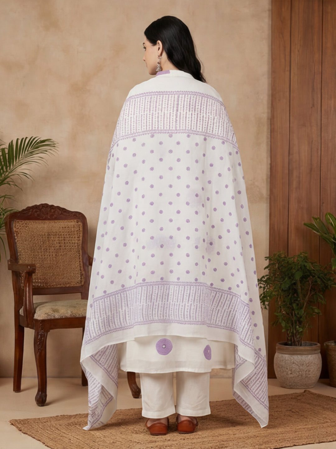Floral Printed Flared Kurta & Palazzos Sets