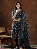 Floral Embroidered Straight Kurta & Trousers Sets
