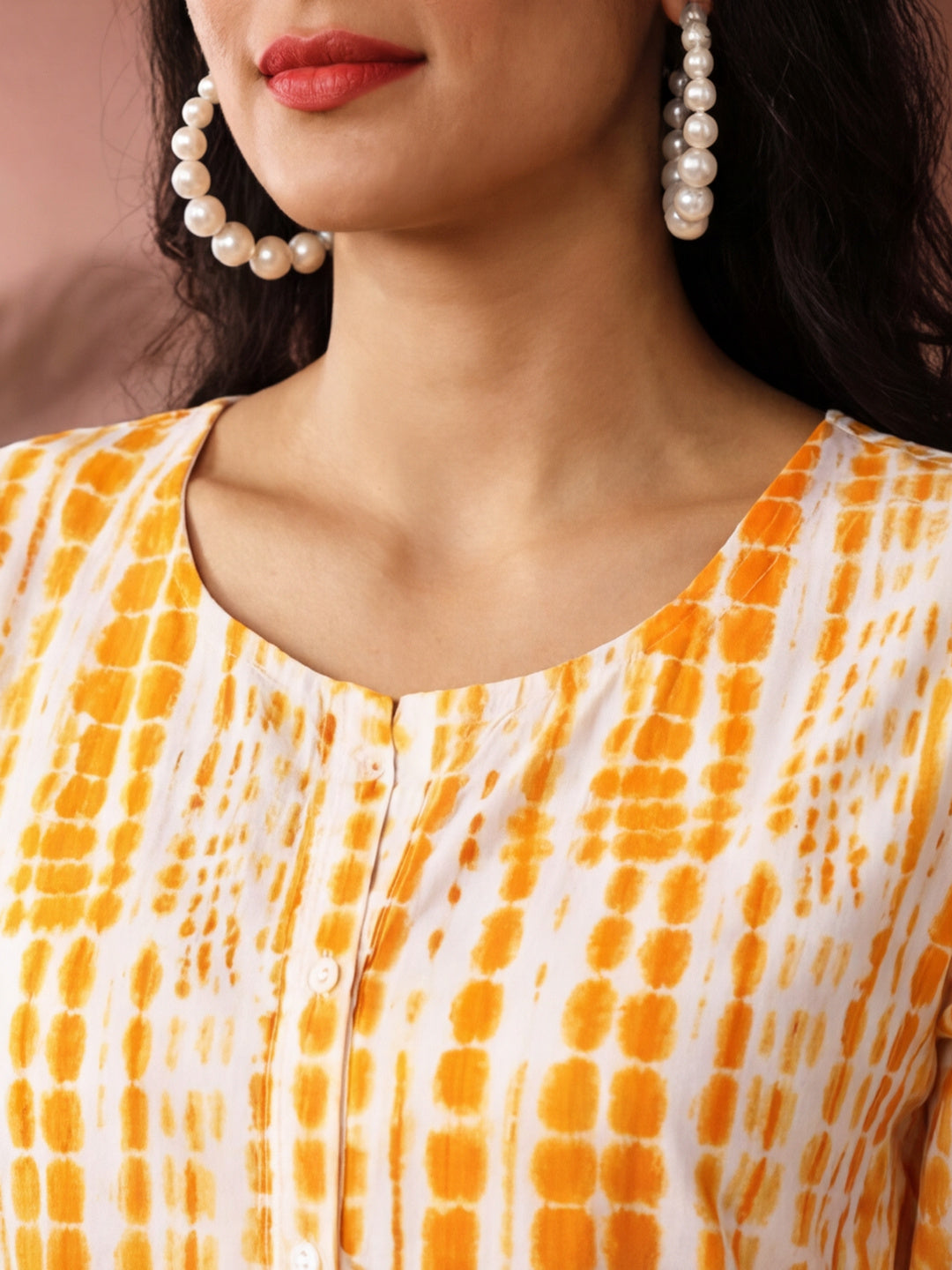 Textured Dyed A-Line Tiered Ethnic Dress