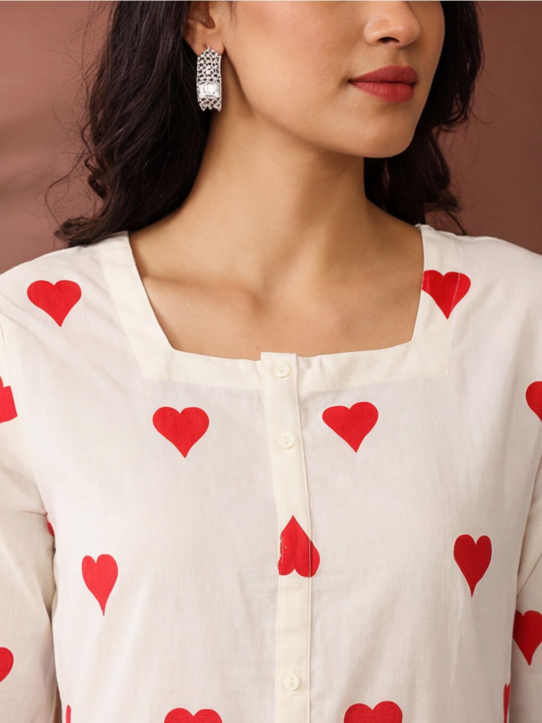Quirky Printed A-Line Pure Cotton Ethnic Dress
