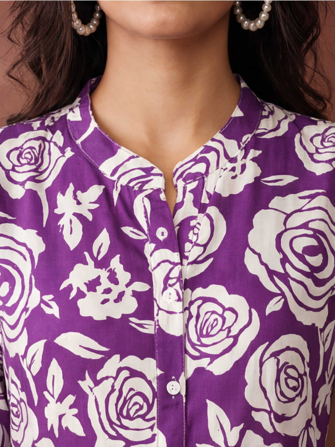 Floral Printed A-Line Tiered Ethnic Dress