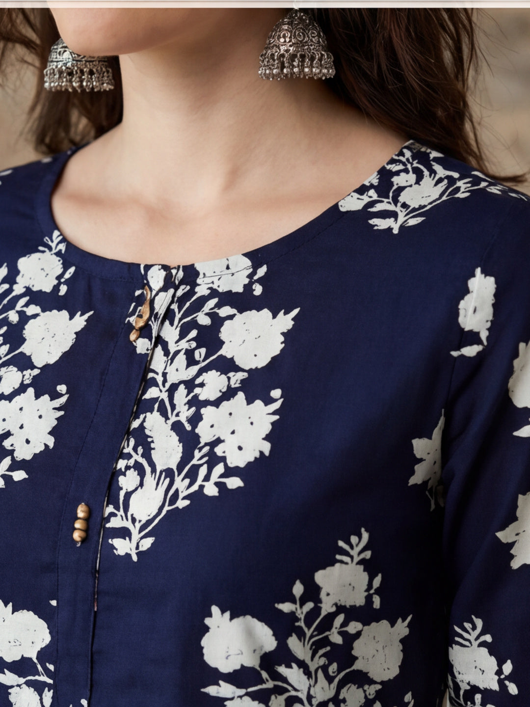 Floral Printed Straight Kurta