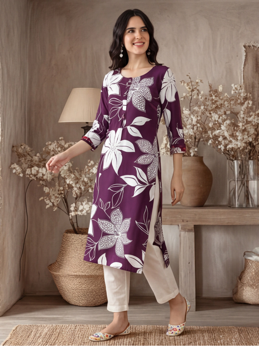 Women Floral Printed Kurta