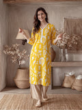 Floral Printed Straight Kurta