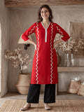 Floral Printed Straight Kurta
