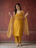 Kurta With Pant & Dupatta Ethnic Kurta Set For Women