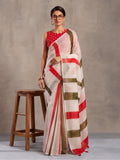 Jaipur Kurti Women Multi Digital Printed Saree With Tasselled Border