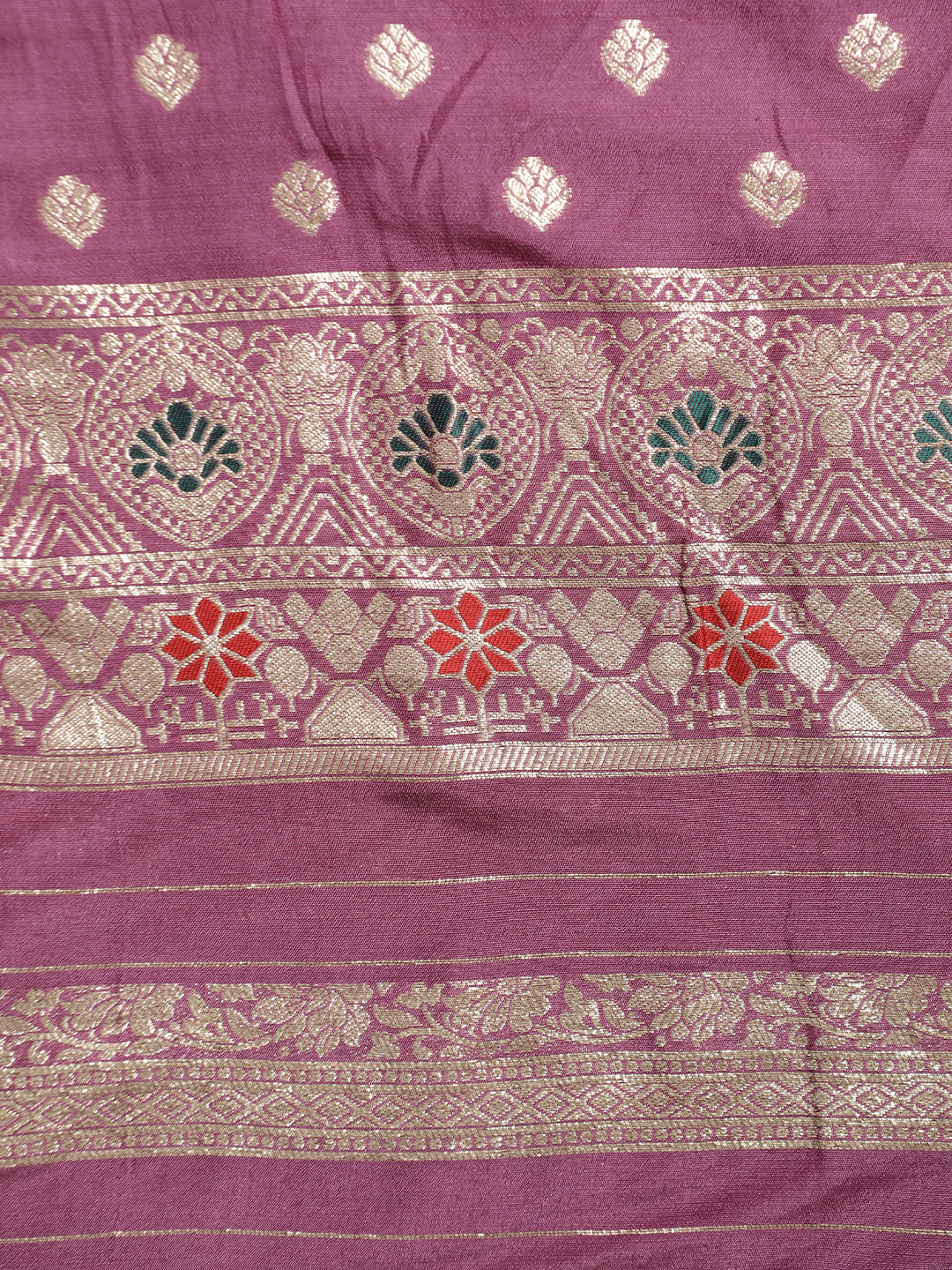 Festive Lavender Zari Woven Heavy Banarasi Saree