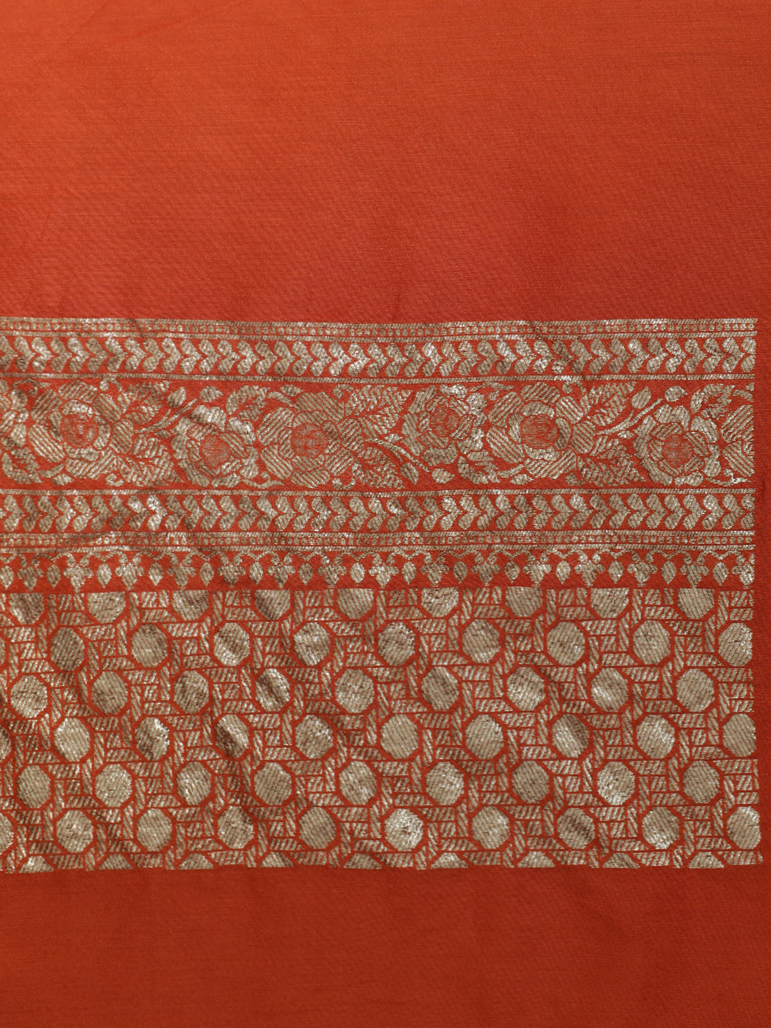 Festive Zari Woven Heavy Banarasi Orange Saree