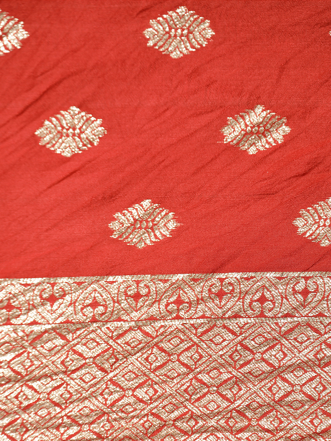 Festive Zari Woven Heavy Banarasi Red Saree