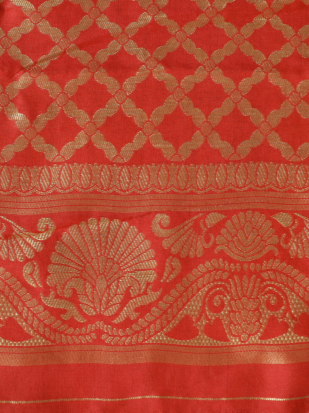 Heavy Zari Red Banarasi Saree