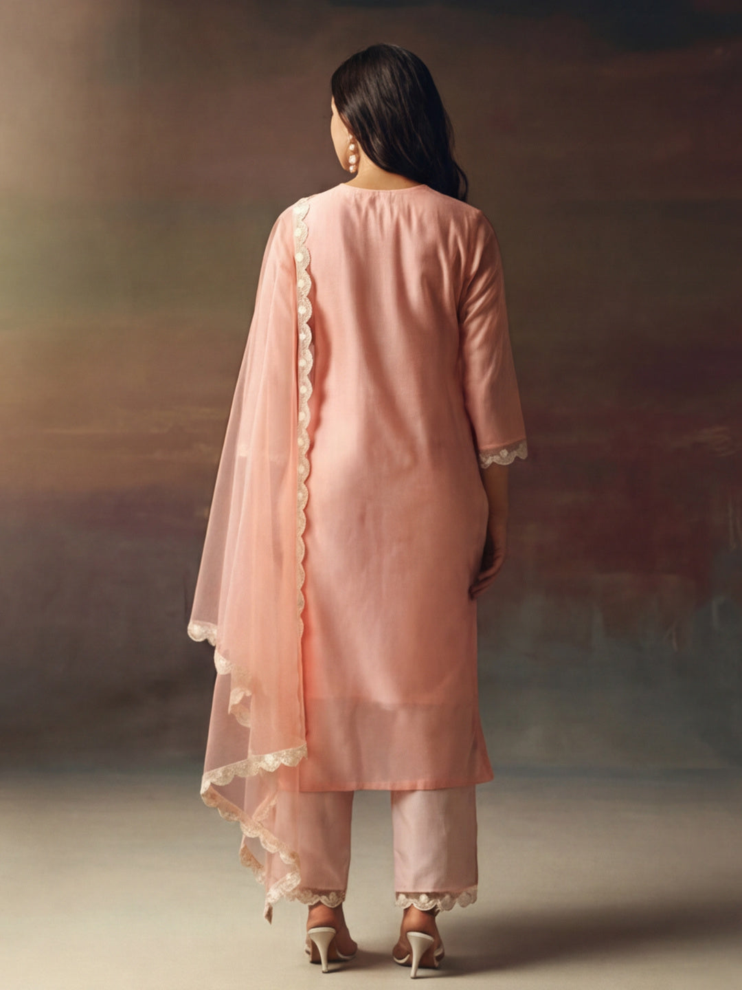 Kurta With Pant & Dupatta Ethnic Kurta Set For Women
