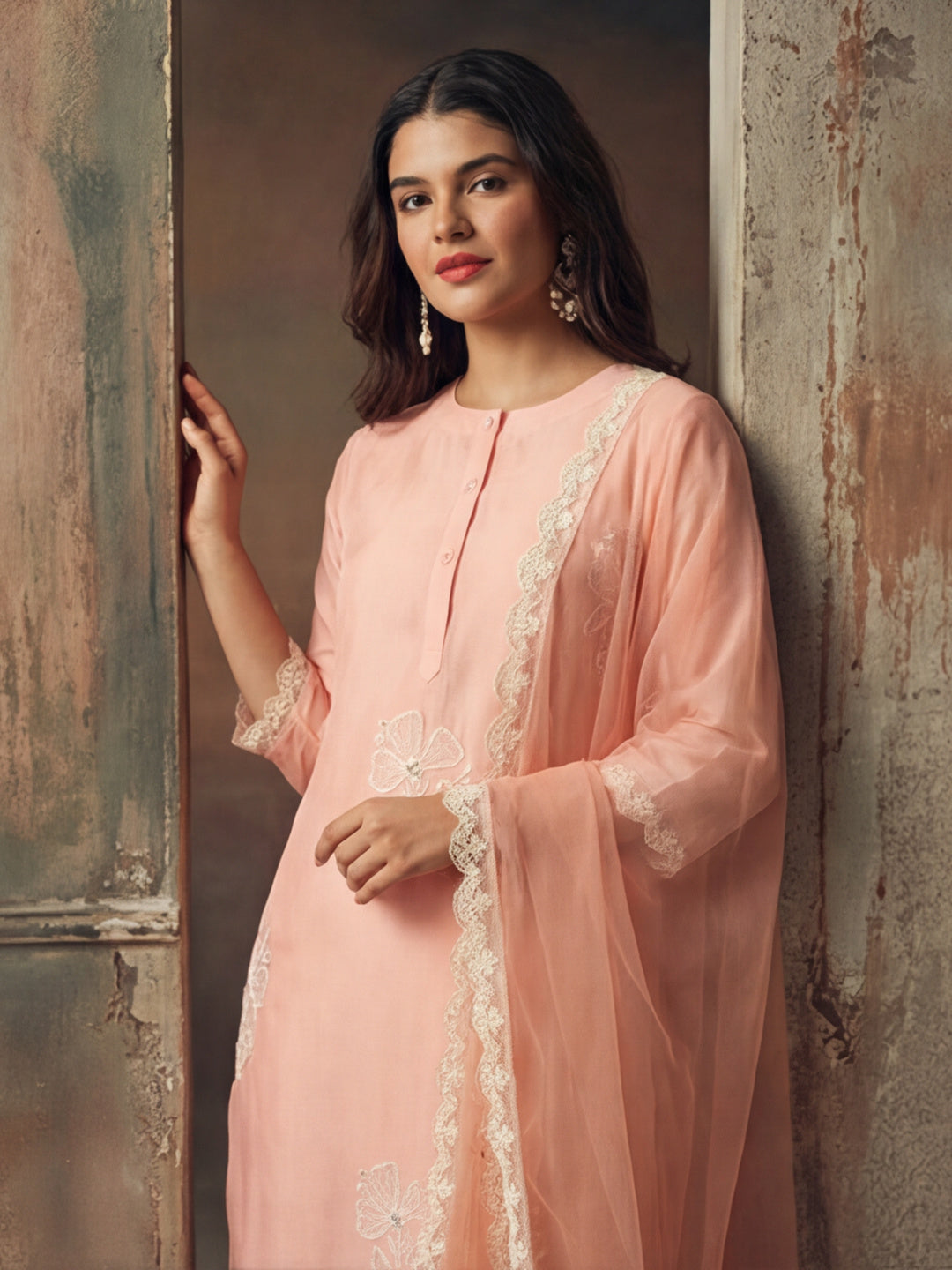 Kurta With Pant & Dupatta Ethnic Kurta Set For Women