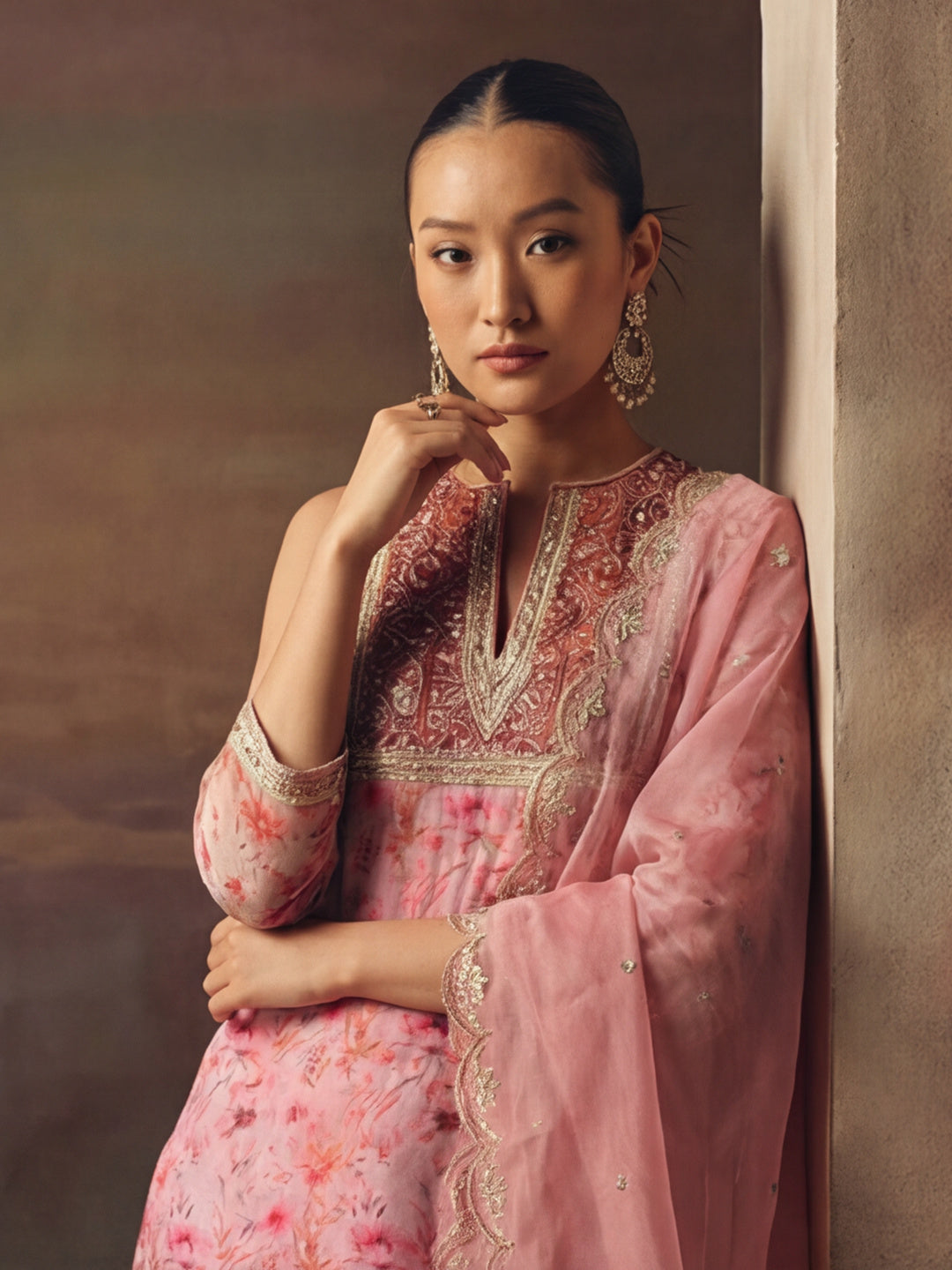 Kurta With Pant & Dupatta Ethnic Kurta Set For Women