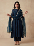 Kurta With Pant & Dupatta Ethnic Kurta Set For Women
